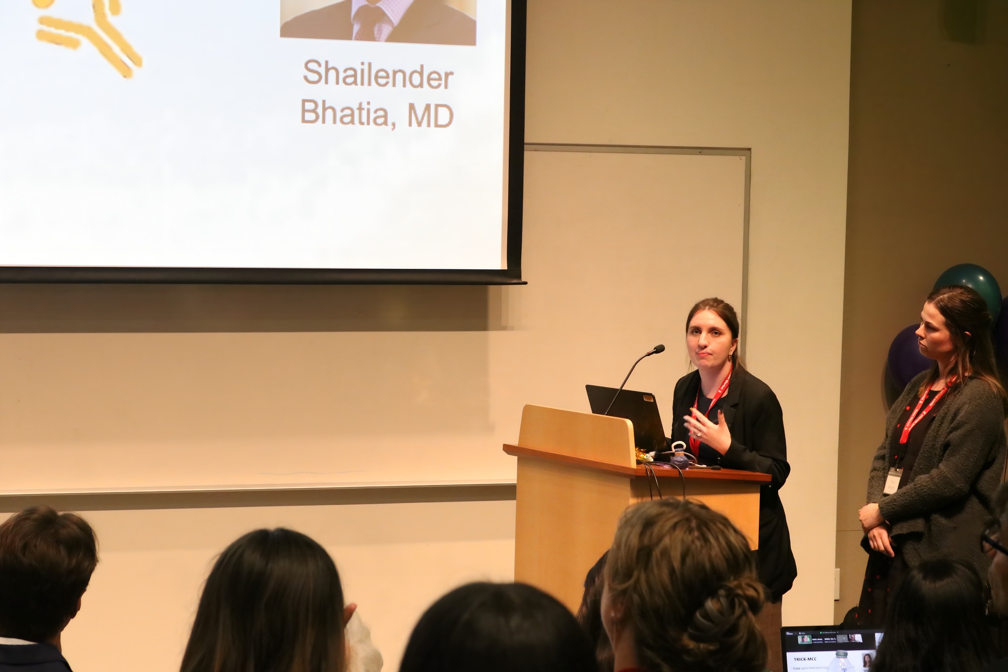 Research fellows presenting