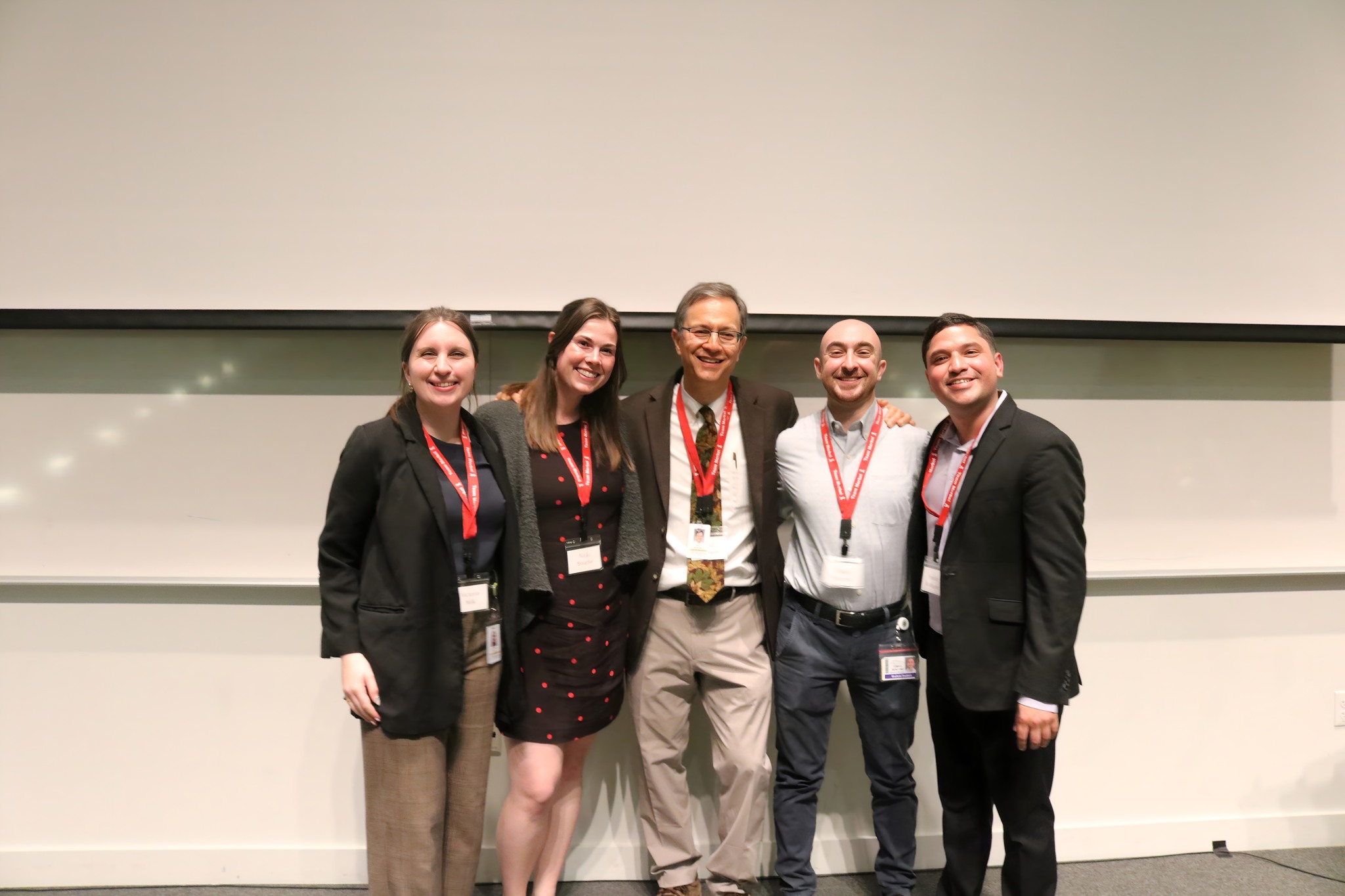 Research fellows and Dr. Nghiem at Merkel CELLebration